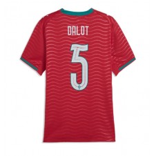Portugal Diogo Dalot #5 Hjemmedrakt Kvinner VM 2026 Kortermet